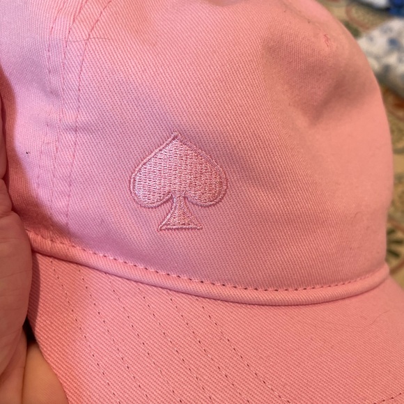 ♠️ kate spade pink ball baseball cap hat new with tags - Picture 4 of 5